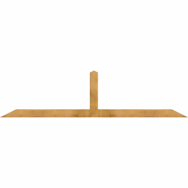 Ekena Millwork Portland Rough Sawn Timber Gable Bracket, Western Red Cedar, 96"W x 24"H x 4"D x 4"F, 6/12 Pitch GBW096X24X0404POR00RWR - main